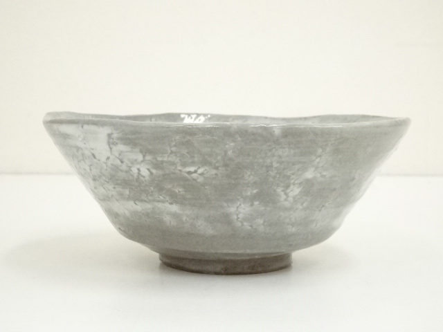 茶道具　京焼　平安　浅見五祥造　線文　数茶碗　九客　共箱　D　R8134B 茶道具 京焼 平安 浅見五祥造 線文 数茶碗 九客 共箱